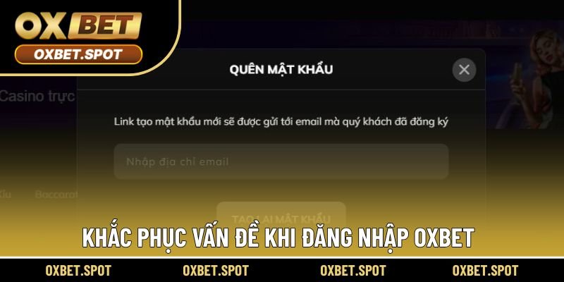 Khắc phục vấn đề khi đăng nhập vào account