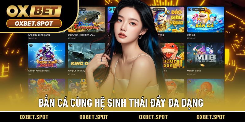 Bắn cá và hệ thống trò chơi cực đa dạng